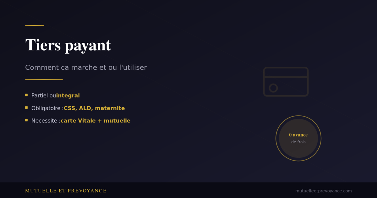 Tiers payant, comment ca marche et ou l utiliser