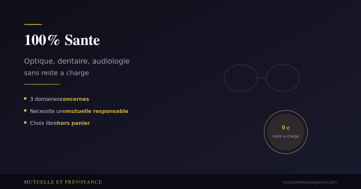 100% Sante, optique dentaire et audiologie sans reste a charge