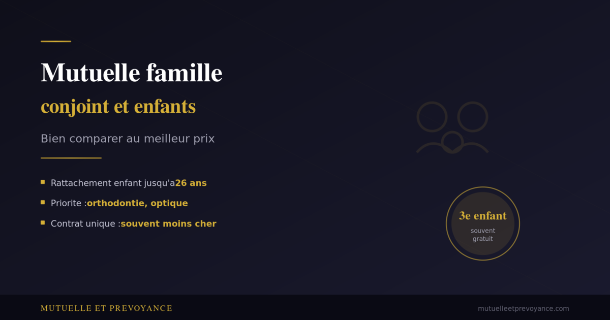 Mutuelle famille, couvrir conjoint et enfants au meilleur prix